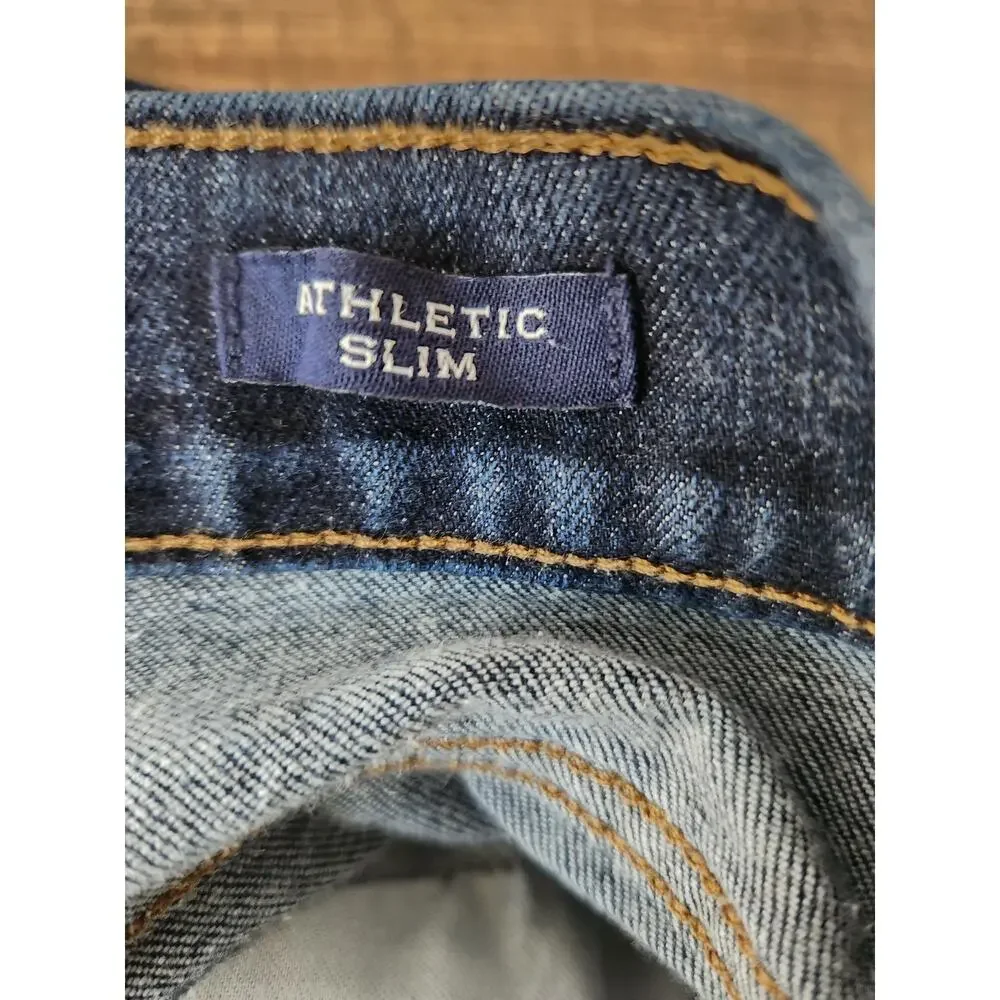 NWOT J. Crew Men's Athletic Slim-Fit Jean In Signature Flex Blue 33/30